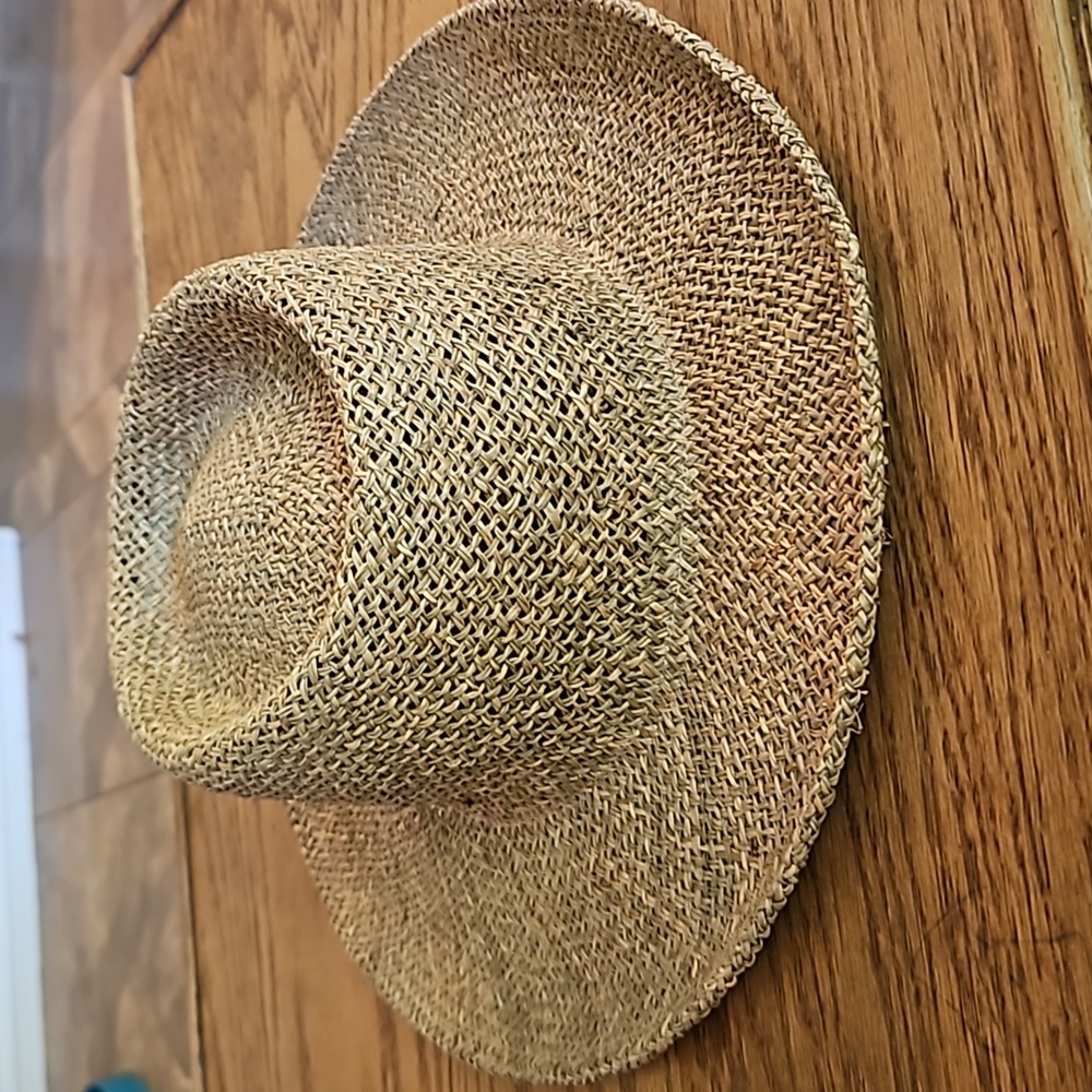 OUTDOOR CAP Natural Straw Gambler Wide Brim Hat